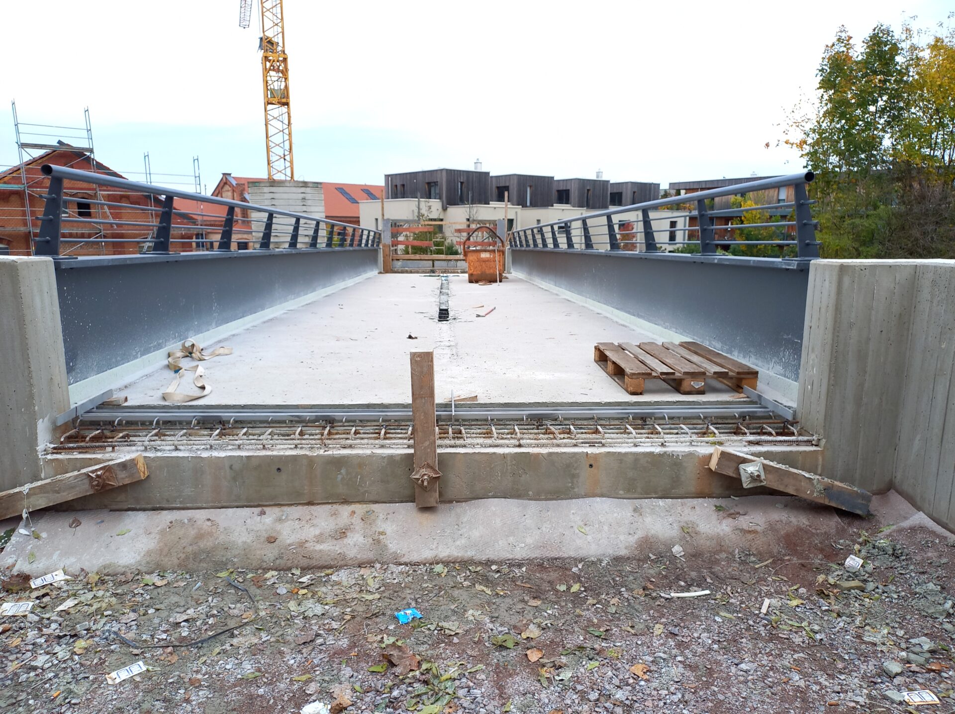 Abbruch und Wiederherstellung der Asphaltdecke am Bahnübergang BÜ55 – LBM Worms