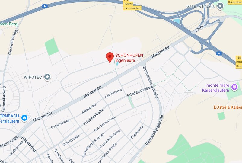 Standort Schönhofen Ingenieure in Kaiserslautern